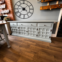 Load image into Gallery viewer, Long Sideboard completed with Frenchic Scotch Mist

