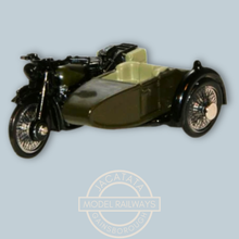 Load image into Gallery viewer, Oxford Diecast - BSA Motorcycle Sidecar - 34th Armoured Brigade 1945 - 76BSA005 - 1:76 Scale Model
