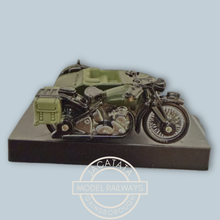 Load image into Gallery viewer, Oxford Diecast - BSA Motorcycle Sidecar - 34th Armoured Brigade 1945 - 76BSA005 - 1:76 Scale Model
