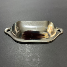 Load image into Gallery viewer, Pressed Metal Cup Handle - Steel Finish 98mm x 36mm - ADF1018
