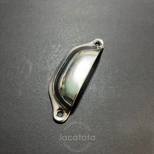 Load image into Gallery viewer, Pressed Metal Cup Handle - Steel Finish 98mm x 36mm - ADF1018
