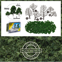 Load image into Gallery viewer, Woodland Scenics - TR1112 - Realistic Tree Kit - Medium Green - 6 Deciduous - 3inch to 7 inch - Multi Scale
