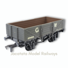 Load image into Gallery viewer, Airfix - GMR (Great Model Railways) - 54372-9 - 5 Plank - Open Wagon - No. 109458 - GWR Grey - OO Gauge
