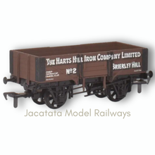 Load image into Gallery viewer, Airfix - GMR (Great Model Railways) - 54377-4 - 5 Plank - Open Wagon - No. 2 - The Harts Hill Iron Company Limited Livery - OO Gauge

