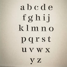 Load image into Gallery viewer, Stencil - No.102 - A4 - Alphabet In Lower Case
