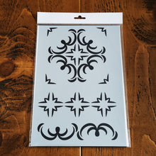 Load image into Gallery viewer, Stencil - No.105 - A4 - Tile and Border
