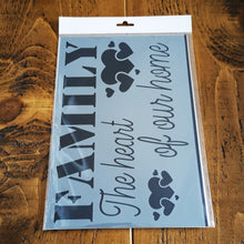 Load image into Gallery viewer, Stencil - No.106 - A4 - Family
