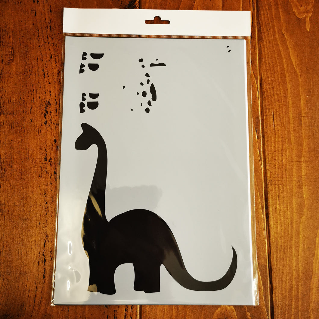 Stencil - No.118 - A4 - Nursery Dinosaur