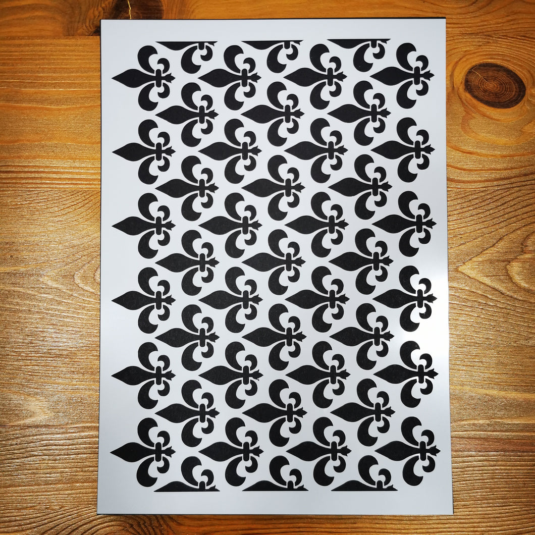Stencil - No.122 - A4 - Fleur De Lys