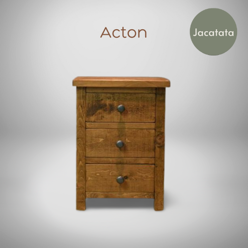 Acton - 3 Drawer Bedside Cabinet