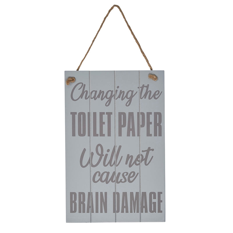 Changing Toilet Paper Sign 23cm