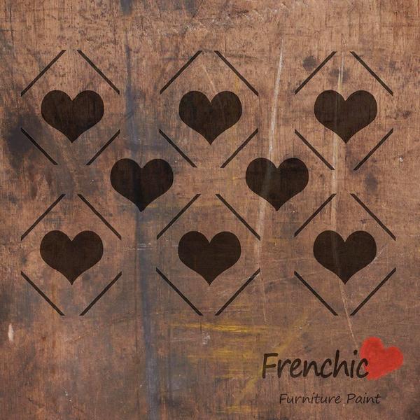 Stencil - Diamond Hearts