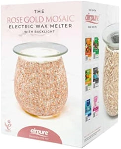 Rosegold Mosaic Touch Sensitive Aroma Lamp Wax Burner