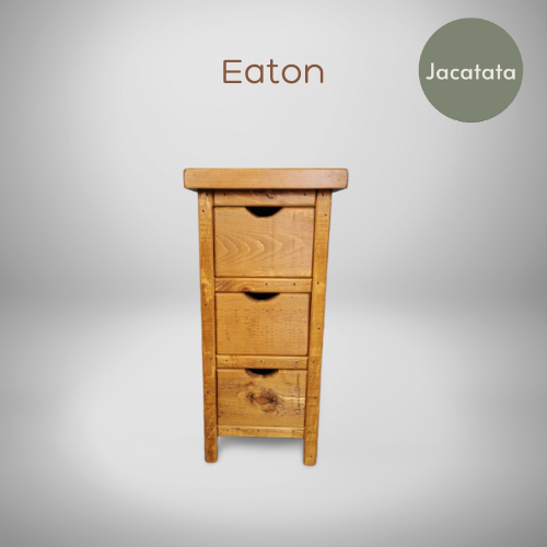 Eaton - 3 Drawer Skinny Bedside With Cutouts