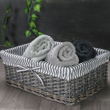 Load image into Gallery viewer, Grey Wicker Basket {Large}
