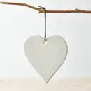 Ceramic White Hanging Heart