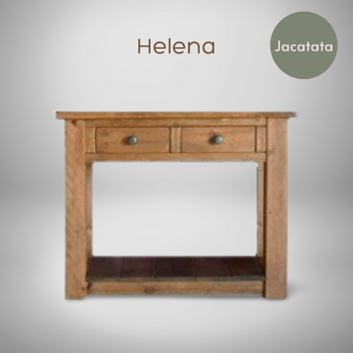 Helena - 2 Drawer Harvest Table