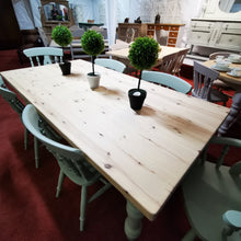 Load image into Gallery viewer, Farmhouse Pine Scrub Top Table and 6 Chairs
