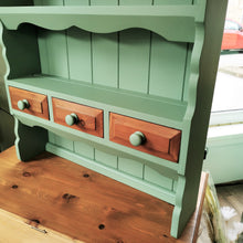 Load image into Gallery viewer, Painted Pine Wall Mount Dresser Unit

