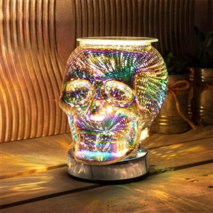 Skull Firework Electric 3D Design Touch Aroma / Warmer Lamp