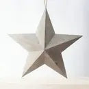 Decorative Hanging Rustic Wood Star - 60cm