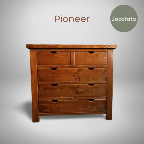 Pioneer - 2 Over 3 Chest Of Drawers With Cutouts